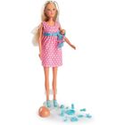 Poupée mannequin enceinte - SILVERTORN - Steffi Love - 10 accessoires inclus - Rose