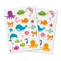 Gommettes Animaux Marins 62 autocollants poissons stickers