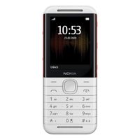 Téléphone Nokia 5310 Double Sim Blanc et Rouge - Réseau 2G - Batterie amovible de 1 200 mAh