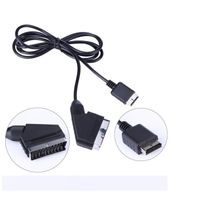 Câble peritel AV RGB Scart pour Sony Playstation 1, PS2 et PS3 - 1,80 mètre