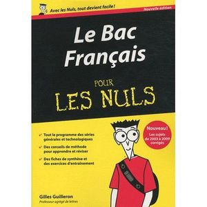 Bac Francais Achat Vente Pas Cher