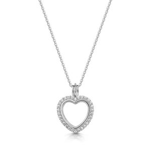 pour Photos et Pierres Pr/écieuses Amberta M/édaillon en Argent Sterling 925 Pendentif en Diff/érentes Formes pour Femme