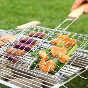 BARBECUE Grilled Fish Inox Folder Outdoor Barbecue Mesh Bbq