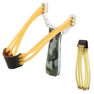Fronde De Chasse Pro En Acier Inox - 12 Brins élastique - Arc Lance-pierre