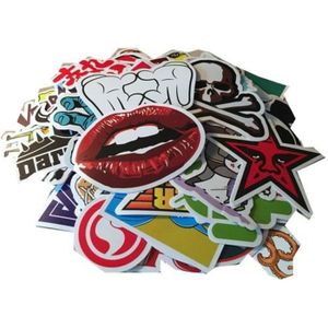 Stickers muraux - Sticker Foil - Vélo - Peinture - Sport - Rouge - 120x160  cm - Film