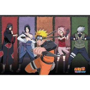 AFFICHE - POSTER NARUTO - Naruto & alliés - Poster 91x61cm