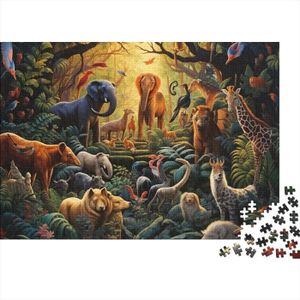 PUZZLE Jungle Animals Puzzle De 300 Pièces Art Puzzle Pou
