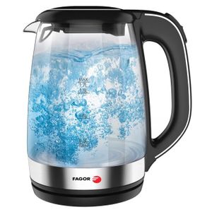 BOUILLOIRE ÉLECTRIQUE FAGOR FG120 Bouilloire électrique en verre - Noir