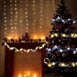 GUIRLANDE D'EXTÉRIEUR HURRISE Guirlande Lumineuse Noël Ruban à Piles Décoration Intérieure Extérieure Arbre de Noël