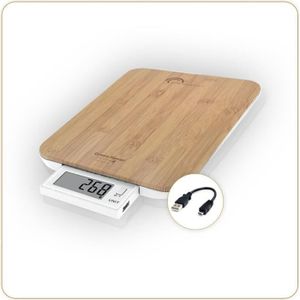 Balance Cuisine Slim USB-C Rechargeable Little Balance Acidulée - 5kg Sans Pile Réparable