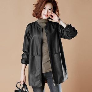 Veste cuir femme longue Cdiscount