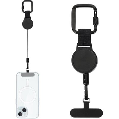 2 Câbles Antivol Rétractables Pour Ordinateur Portable - Acier - Noir