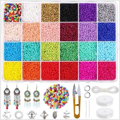 Queta Perles De Rocaille En Verre 42 Couleurs Petites Perles De Poney