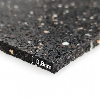 Tapis anti-vibration noir mat 60 x 60 cm - Diall