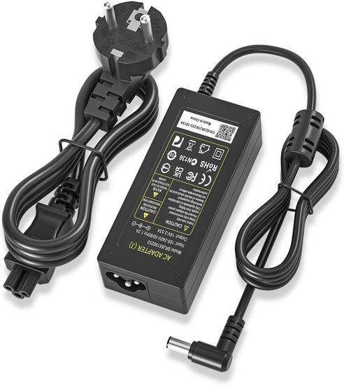 TOP CHARGEUR Caricabatterie 19V Per Monitor LG | Sostituzione LCAP16A-E, LCAP16B-E | Alimentatore 220V A 19V | Cavo 120cm | Spedito Dalla Francia