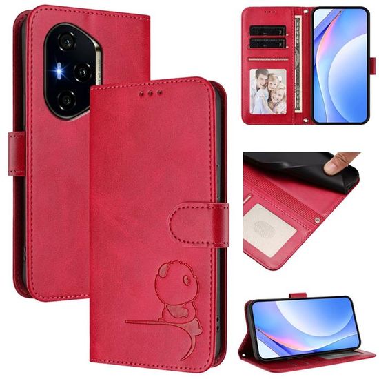 Étui Portefeuille Honor 400 5G – Cuir PU, Fermeture Magnétique, Emplacements Cartes, Fonction Support