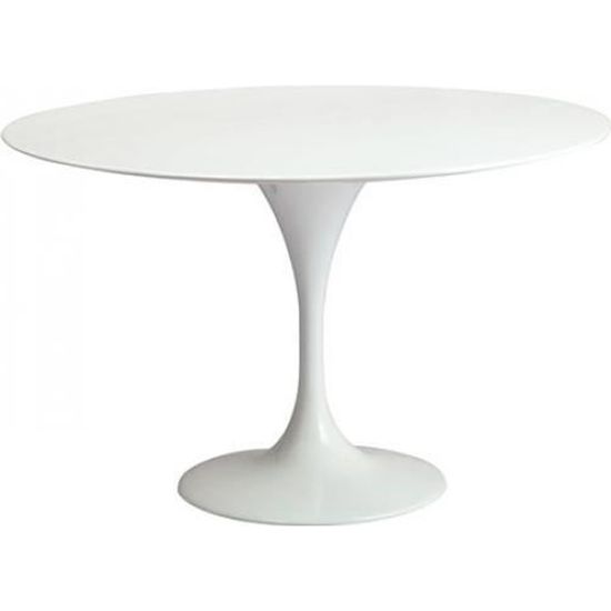 Table Tulip - Fibre de verre - 110 cm Blanc