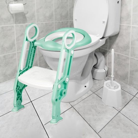 YYIXING®Réducteur Toilette Enfant avec Marche -Vert clair