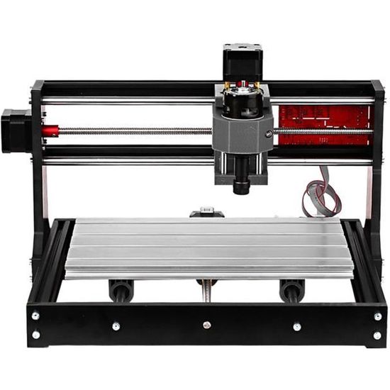 Machine gravure laser en bois CNC 3018 Pro, contrôleur hors ligne, 5 mm tige d'extension, zone de travail 300 * 180x40mm - 500mw