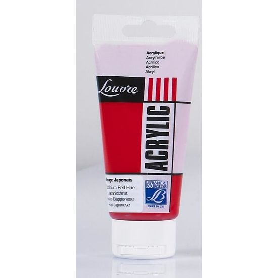 Lefranc & Bourgeois - Peinture Acrylique - Rouge Carmin - 80 Ml Pas Cher | Bureau Vallée