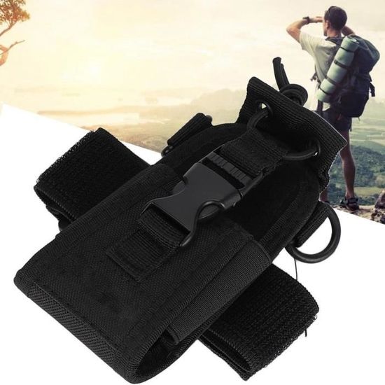 Fondina Tattica Per Radio In Nylon 1000D – Porta Walkie Talkie Con Sistema Molle E Cinghie Regolabili