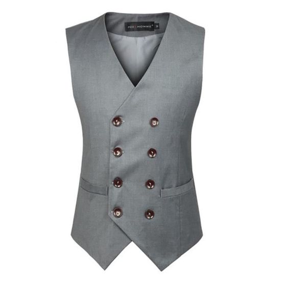 Gilet double sales boutonnage homme