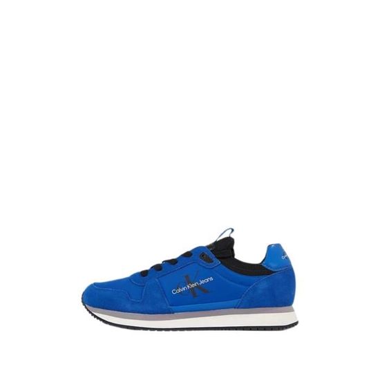 Baskets Homme Calvin Klein Jeans Ref 61005 0GZ Bleu Lacets Plat Bleu Cdiscount Chaussures