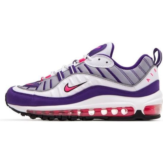 Basket Nike AIR MAX 98 Femme Blanc NIKE AH6799 110 Blanc Cdiscount Chaussures