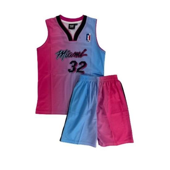 MIAMI Ensemble Basket rose 10 ans Rose Maillot basketball junior Cdiscount Sport