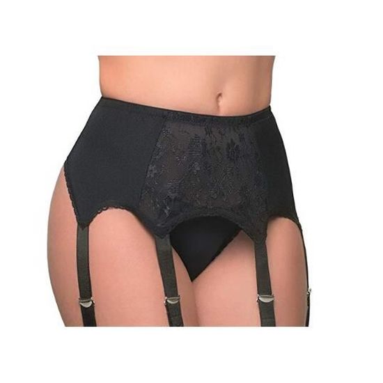 Porte-Jarretelles Femme Ohyeahqueen - Grande Taille, 6 Sangles Ajustables Avec String
