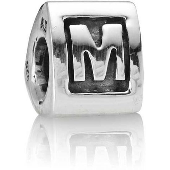 charm pandora lettre m charm pandora lettre m