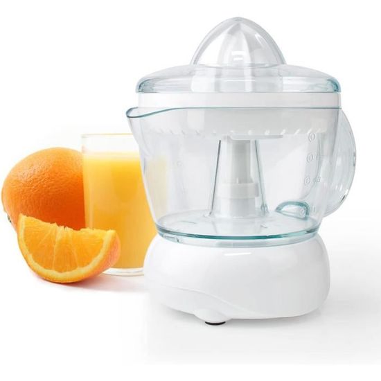 Presse-agrumes électrique Terraillon New Moon 160W - 2 Cônes Inox, Filtre Anti-pulpe, Bec Verseur Anti-gouttes - 300 Ml