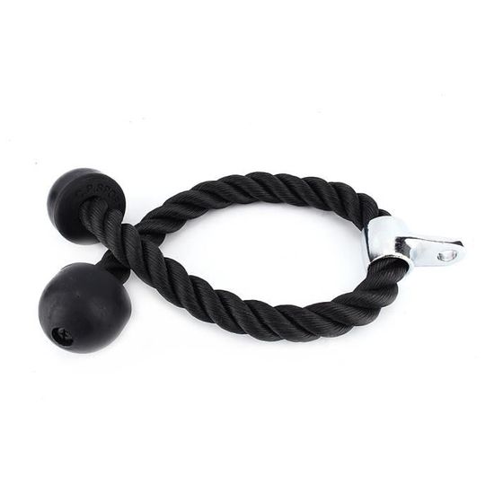 Corde à Triceps Nylon Antidérapante LAPONO | Pour Musculation, Poulie | Poignée Confortable Maison/Salle De Sport