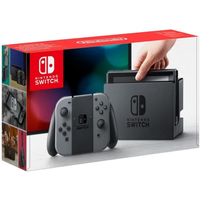 Console Nintendo Switch Avec Paire De Joy Con Gris Cdiscount Jeux Video