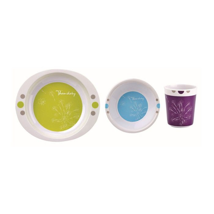 THERMOBABY Lot vaisselle mélamine - Artifice