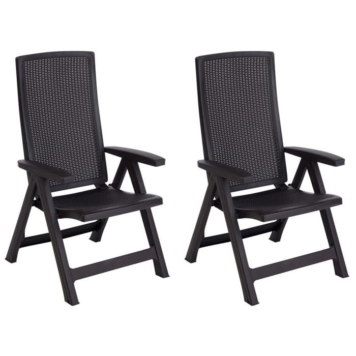 Allibert Chaise de jardin inclinable Montreal Graphite 222971