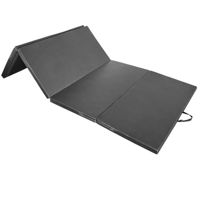 LUXS 240x120x5cm Tapis de Gymnastique Tapis Sol Epais Pliable - Matelas Gymnastique - Tapis Sol -Noir