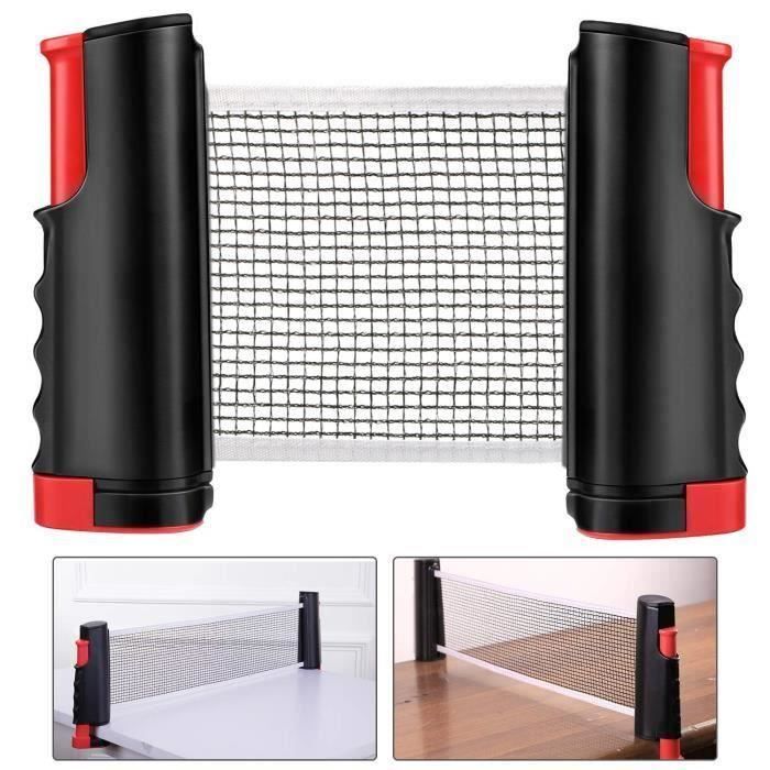 Filet de Tennis de Table Rétractable Filet de ping-Pong Portable Remplacement Filet Accessoires pour Intérieur et Extérieur Voyage
