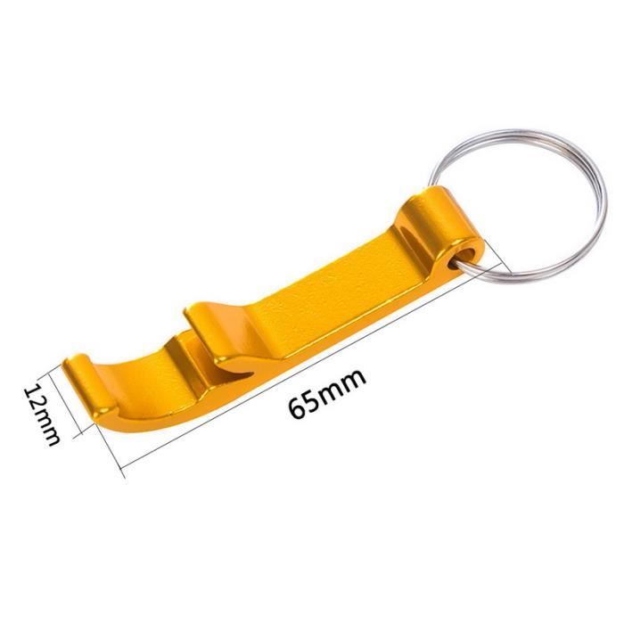 Urijk ouvre-bouteille Portable 4 en 1 porte-clés - Mini ouvre-bouteille de bière en alliage d'alumin - Modèle: golden - WMKPQA01405