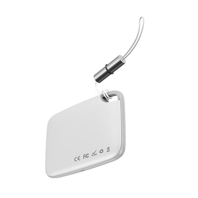 Tracker intelligent sans fil, alarme anti-perte, recherche de clé, enfants, portefeuille, application, enregistrement GPS,(blanc)