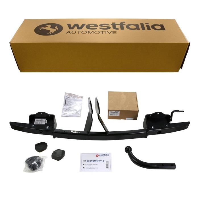 Westfalia-Automotive 303331900113 Attelage fixe pour BMW série 3 avec faisceau d‘attelage spécifique à 13 broches inclus.