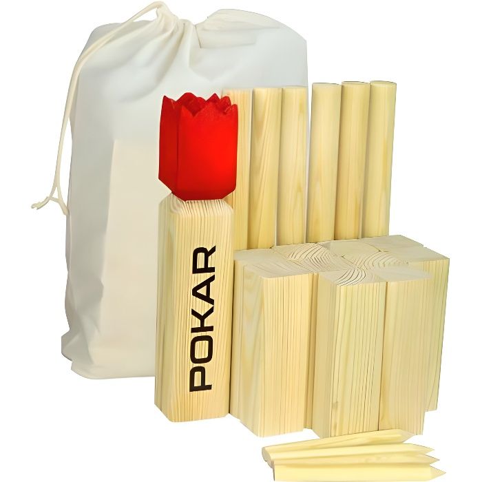 POKAR Viking Kubb XXL Jeux Viking