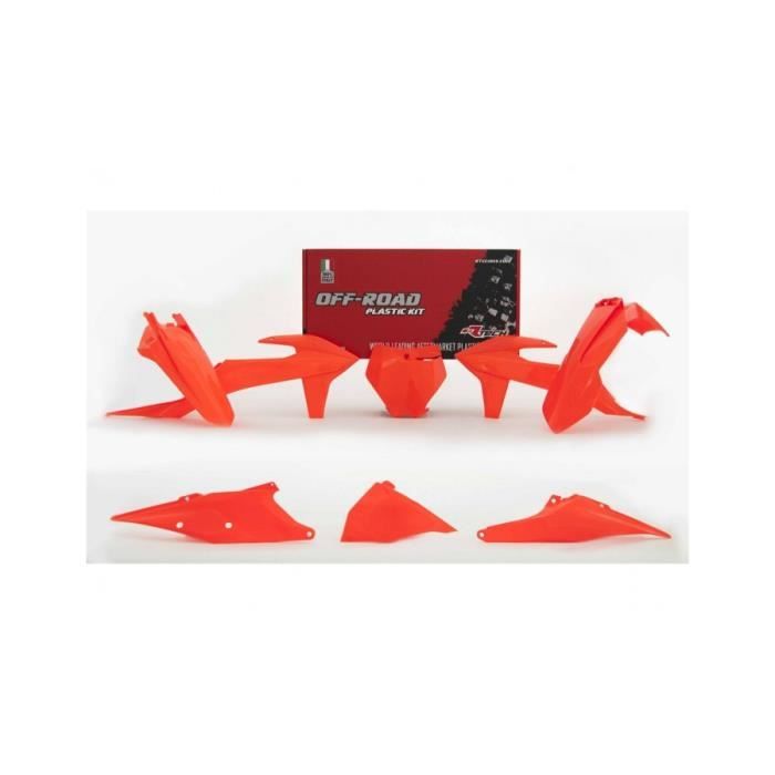 Kit plastique RACETECH orange fluo KTM SX/SX-F