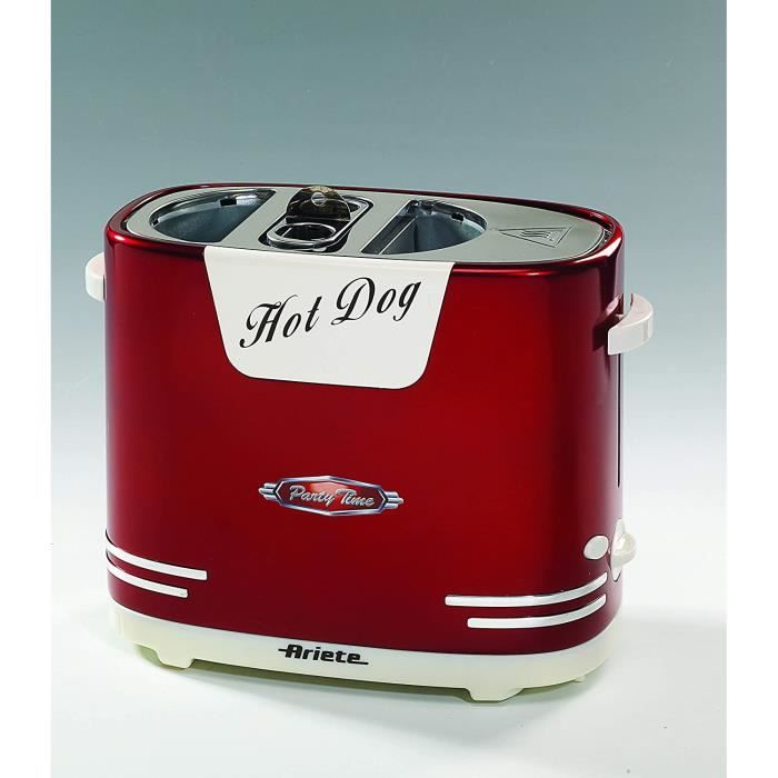 MACHINE A HOT DOG Ariete 186 Appareil à Hotdog Rouge9