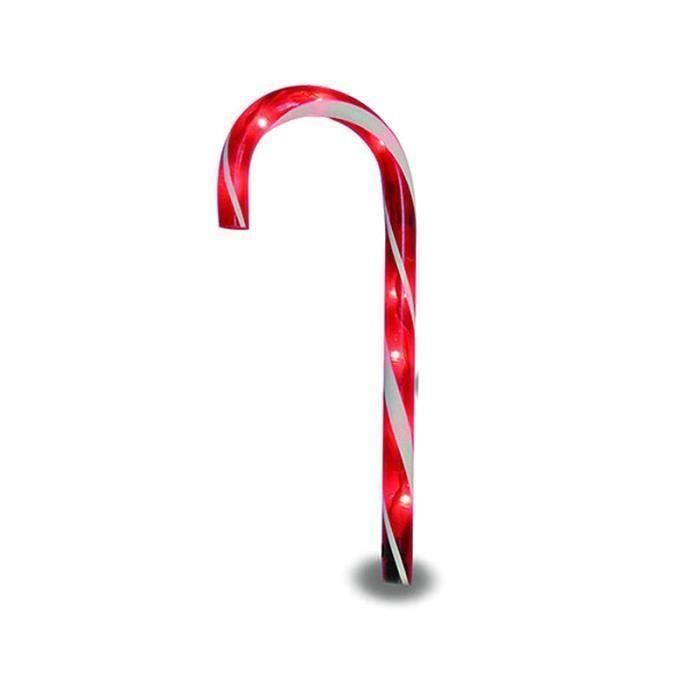 1 Pc Lumière Solaire de Canne Candy Cane Voie de Noël Passerelle Lumière Lampe à piquets En Plein Air Décor De Jardin LIA12253