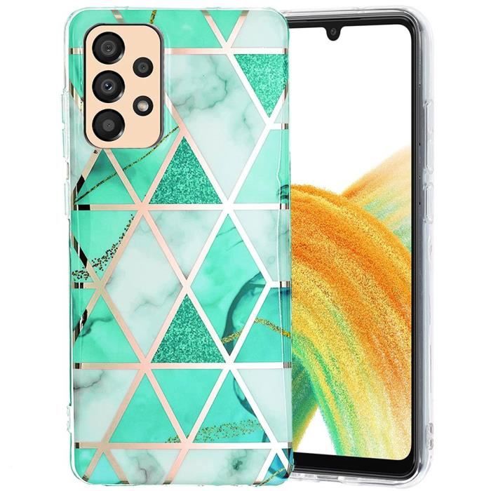 Coque pour Samsung Galaxy A33 5G Protection Antichoc Slim Élégant TPU Résistant Antichoc Turquoise