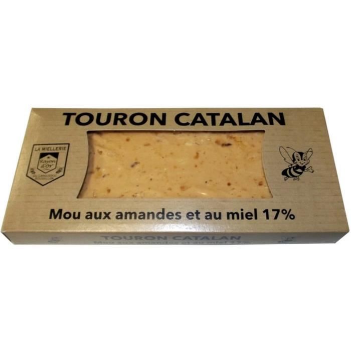 Touron mou aux amandes et au miel 200 gr