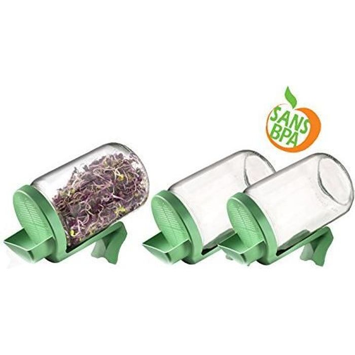 Germoirs En Verre Lot De 3