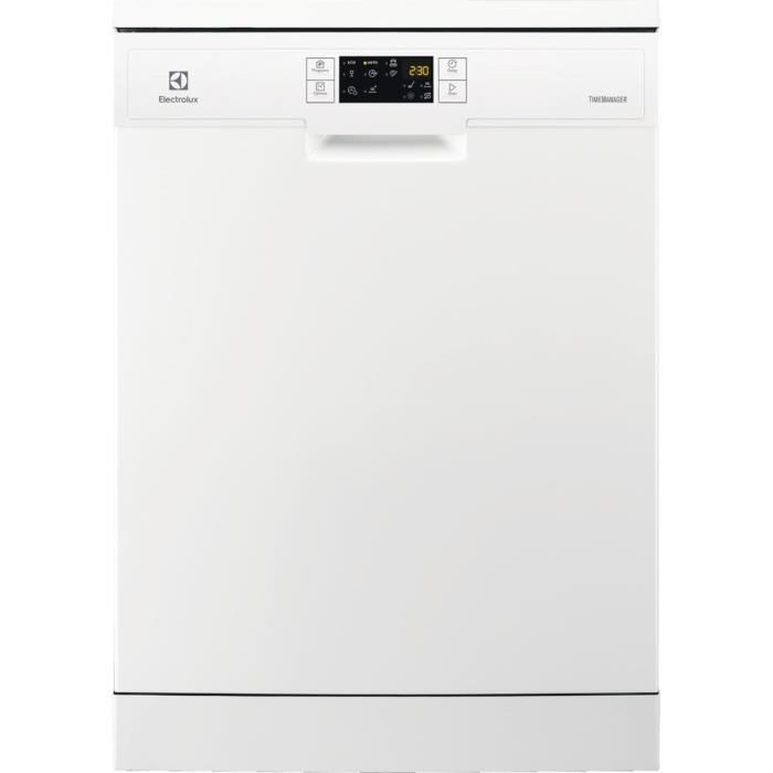 Lave-vaisselle pose libre ELECTROLUX ESF9515LOW - 14 couverts - Moteur induction - L60cm - 49 dB - Blanc