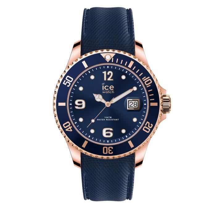 Ice-Watch - ICE steel Blue rose-gold - Montre bleue pour homme avec bracelet en metal - 017665 (Large)